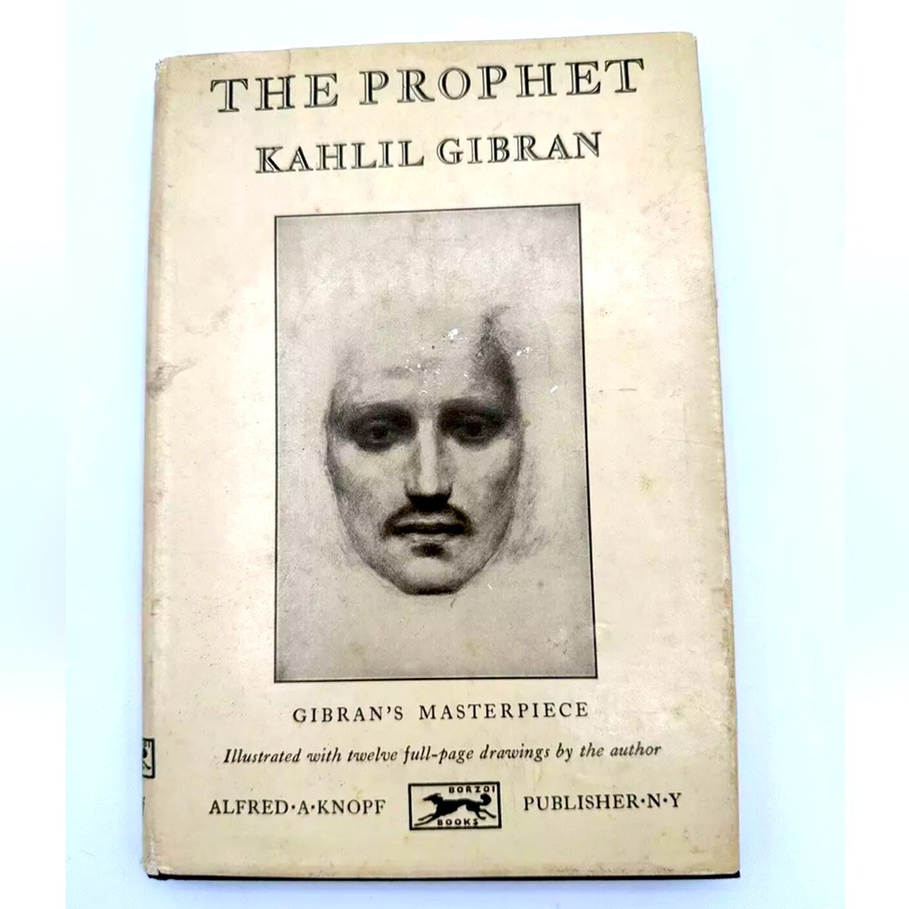 The Prophet by Kahlil Gibran (Knopf Hardcover DJ) Book from the 1900's